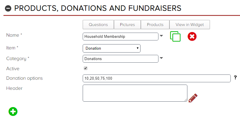 Online Donation Form